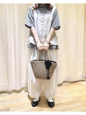 「アイテム（その他トップス）」を使った、ⓐさん（レディース・153cm・20代）の夏コーディネート