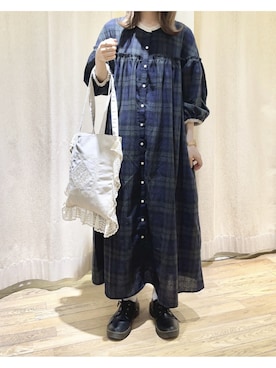 「フリルトート」｜ⓐさん（レディース・153cm）の夏コーディネート
