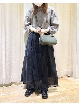 「ネコ」｜「アイテム（その他シューズ）」を使った、ⓐさん（レディース・153cm）の夏コーディネート