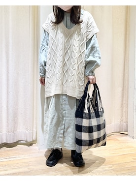 「ナチュラルスタイル」｜「アイテム（その他シューズ）」を使った、ⓐさん（レディース・153cm）の秋コーディネート