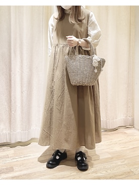 「ナチュラルスタイル」｜「アイテム（その他シューズ）」を使った、ⓐさん（レディース・153cm）の夏コーディネート