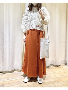 「トレンドファッション」｜「アイテム（バレエシューズ）」を使った、ⓐさん（レディース・153cm）の夏コーディネート