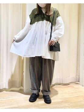 「ハイネックトップス」｜ⓐさん（レディース・153cm）の秋コーディネート