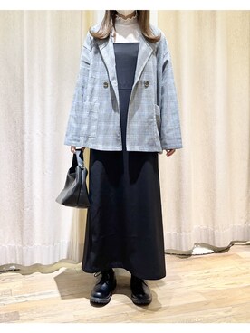 「ハイネックトップス」｜ⓐさん（レディース・153cm）の秋コーディネート