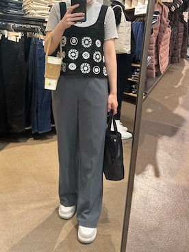 「NET（ネット）のアイテム（スラックス）」を使った、odd_9Dさん（レディース・148cm）の秋コーディネート