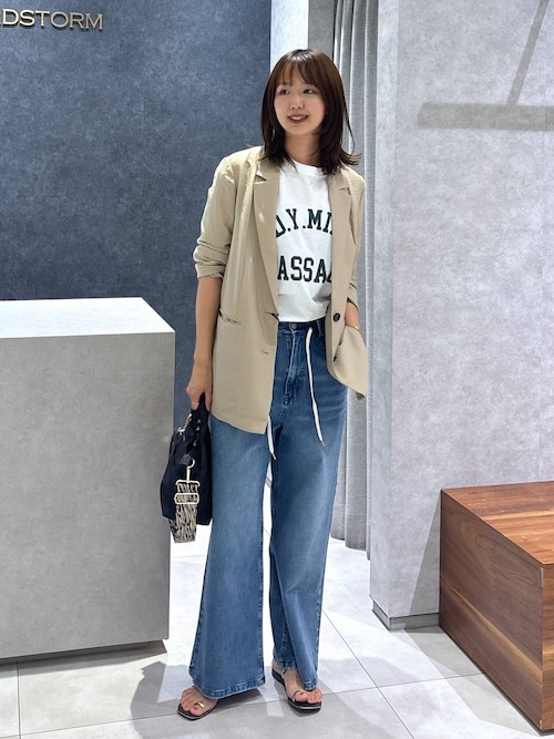 tシャツ BARNYARDSTORM / ヴィンテージカレッジBIGTシャツ「吸水速乾・JAPAN FABRIC」 レディース BARNYARDSTORM / ヴィンテージカレッジBIGTシャツ【吸水速乾