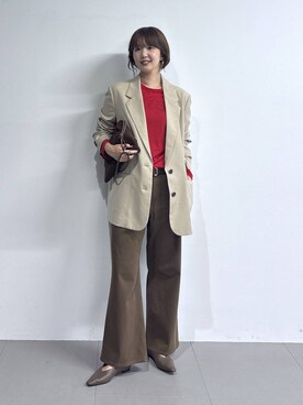 「Mazell（マゼル）のアイテム」を使った、あやさん（レディース・168cm）の夏コーディネート