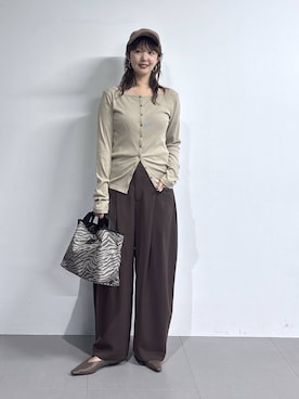 「Mazell（マゼル）のアイテム」を使った、あやさん（レディース・168cm）の夏コーディネート