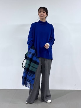 「BARNYARDSTORM（バンヤードストーム）のBARNYARDSTORM / 裏起毛マシュマロT / マシンウォッシャブル（Tシャツ/カットソー）」を使った、あやさん（レディース・168cm）の秋コーディネート