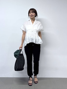 「BARNYARDSTORM（バンヤードストーム）のアイテム（パンツ）」を使った、あやさん（レディース・168cm）の春コーディネート