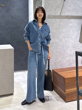 「Mazell（マゼル）のアイテム」を使った、あやさん（レディース・168cm）の春コーディネート