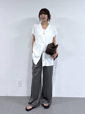 「BARNYARDSTORM（バンヤードストーム）のアイテム（ジャケット/アウター）」を使った、あやさん（レディース・168cm）の春コーディネート