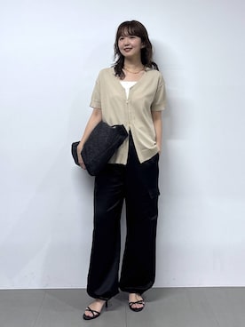 「BARNYARDSTORM（バンヤードストーム）のアイテム（ジャケット/アウター）」を使った、あやさん（レディース・168cm）の春コーディネート