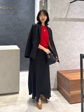 「アイテム（その他シューズ、イエロー系）」を使った、あやさん（レディース・168cm）の春コーディネート