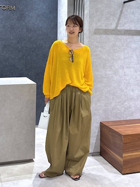 「アイテム（ヘアゴム）」を使った、あやさん（レディース・168cm）の夏コーディネート