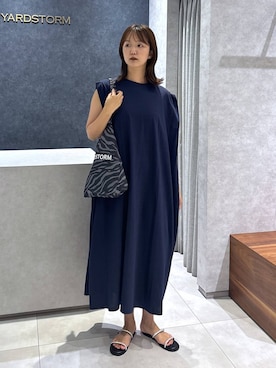 「BARNYARDSTORM」｜「アイテム（ワンピース/ドレス）」を使った、あやさん（レディース・168cm）の夏コーディネート
