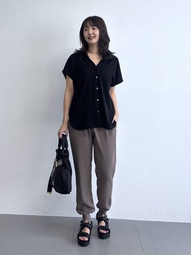 「BARNYARDSTORM（バンヤードストーム）のアイテム（シャツ/ブラウス）」を使った、あやさん（レディース・168cm）の冬コーディネート