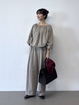 「COTTO（コトゥー）のアイテム」を使った、あやさん（レディース・168cm）の冬コーディネート