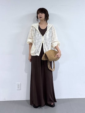 「MADE IN MADA（メイドインマダ）のアイテム」を使った、あやさん（レディース・168cm）の春コーディネート