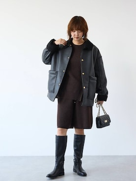 「MILOS（ミロス）のアイテム」を使った、あやさん（レディース・168cm）の秋コーディネート
