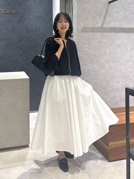 「BARNYARDSTORM」｜「アイテム（ブルゾン）」を使った、あやさん（レディース・168cm）の春コーディネート