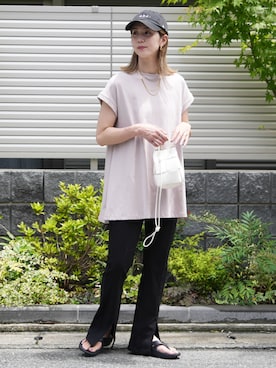 「reca（レカ）のアイテム（パンツ）」を使った、sakiさん（レディース・165cm）の夏コーディネート