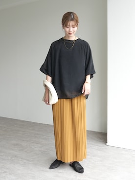 「アイテム（その他トップス）」を使った、sakiさん（レディース・165cm）の夏コーディネート