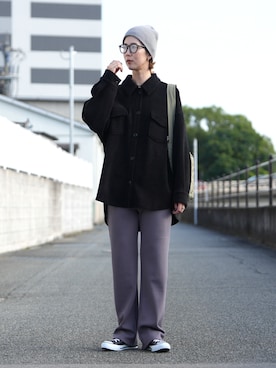 「reca（レカ）のアイテム（その他パンツ）」を使った、sakiさん（レディース・165cm）の秋コーディネート