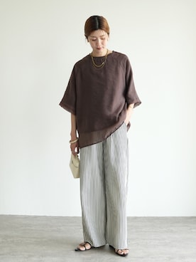 「アイテム（その他トップス）」を使った、sakiさん（レディース・165cm）の夏コーディネート
