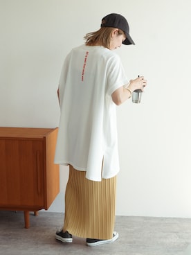 「reca（レカ）のアイテム（スカート）」を使った、sakiさん（レディース・165cm）の夏コーディネート