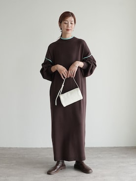 「reca（レカ）のアイテム（ワンピース）」を使った、sakiさん（レディース・165cm）の秋コーディネート