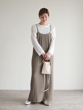 「reca（レカ）のアイテム（ワンピース/ドレス）」を使った、sakiさん（レディース・165cm）の春コーディネート