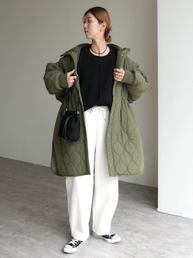 「着回しコーデ」｜sakiさん（レディース・165cm）の冬コーディネート