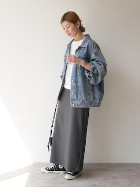 「reca（レカ）のアイテム」を使った、sakiさん（レディース・165cm）の春コーディネート