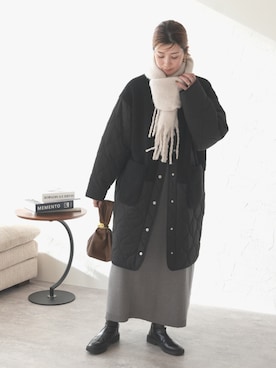 「アイテム（ワンピース/ドレス）」を使った、sakiさん（レディース・165cm）の秋コーディネート