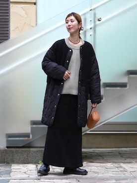 「アイテム（その他アウター）」を使った、sakiさん（レディース・165cm）の秋コーディネート