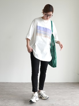 「reca（レカ）のアイテム」を使った、sakiさん（骨格ナチュラル・レディース・165cm）の夏コーディネート