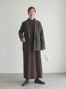 「アイテム（フォーマルスーツ/小物）」を使った、sakiさん（レディース・165cm）の秋コーディネート