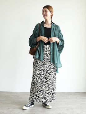 「reca（レカ）のアイテム」を使った、sakiさん（レディース・165cm）の夏コーディネート