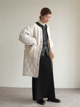 「reca（レカ）のアイテム」を使った、sakiさん（レディース・165cm）の冬コーディネート