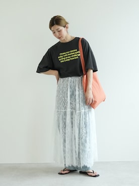 「reca（レカ）のアイテム」を使った、sakiさん（レディース・165cm）の夏コーディネート
