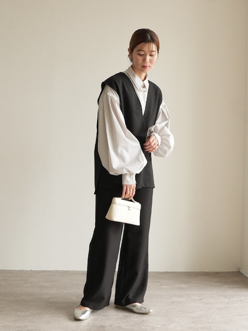 古*郎様 チェリーサンバースト　ベストパンツセットアップ セール】Vネックベスト×セミワイドストレートパンツ2点セット（スーツ