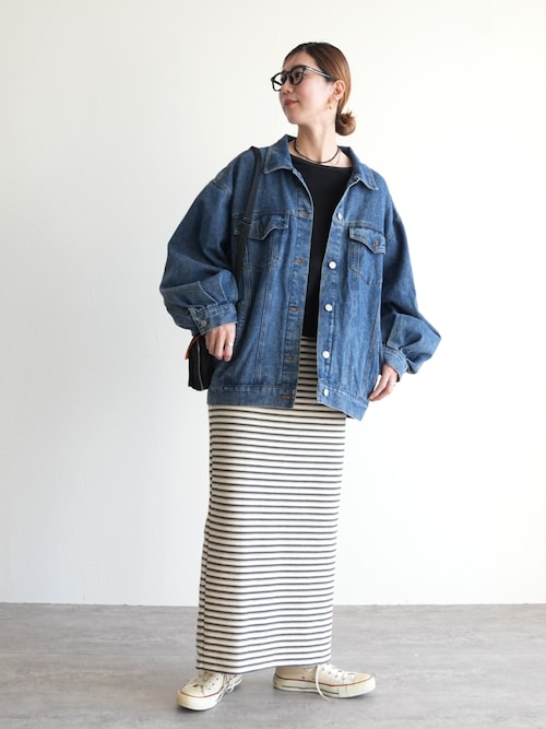 reca（レカ） デニムジャケット gジャン オーバーサイズデニム