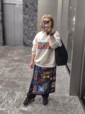 「アイテム（スウェットパンツ）」を使った、mtzoさん（レディース・148cm）の秋コーディネート