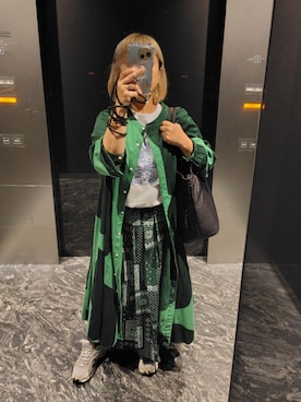 「アイテム（シャツワンピース）」を使った、mtzoさん（レディース・148cm）の秋コーディネート