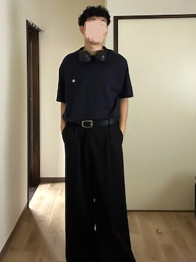「EMMA CLOTHES（エマクローズ）のアイテム」を使った、熊坂 亮汰さん（メンズ・174cm）の夏コーディネート