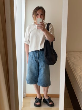 「PUBLUX（パブリュクス）のアイテム」を使った、Mahiroさん（メンズ・163cm）の夏コーディネート