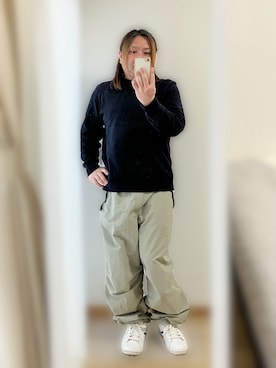 「UNIQLO（ユニクロ）のアイテム（スウェット）」を使った、Mahiroさん（メンズ・163cm）の春コーディネート