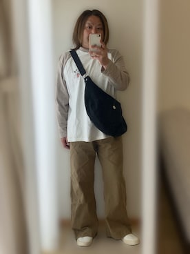 「and it_（アンドイット）のアイテム」を使った、Mahiroさん（メンズ・163cm）の春コーディネート