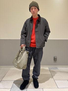 「SHIPS any（シップス エニィ）のアイテム（ジャケット/アウター）」を使った、田中さん（メンズ・168cm）の冬コーディネート